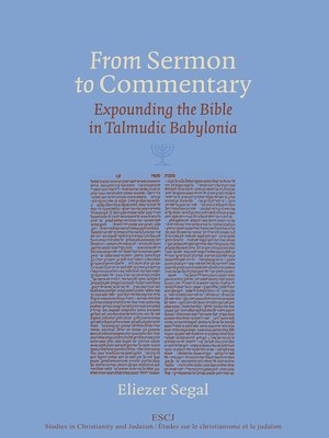 cover image of From Sermon to Commentary